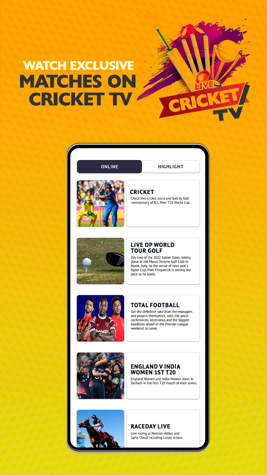 Live Cricket TV Online 2022 for Android