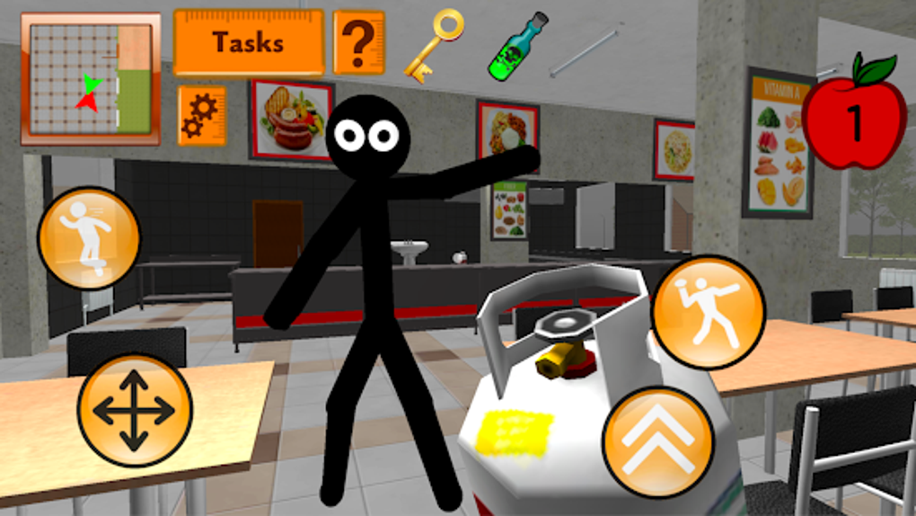 Stickman Teacher Neighbor School Escape 3d For Android - roblox escape room alpha school escape