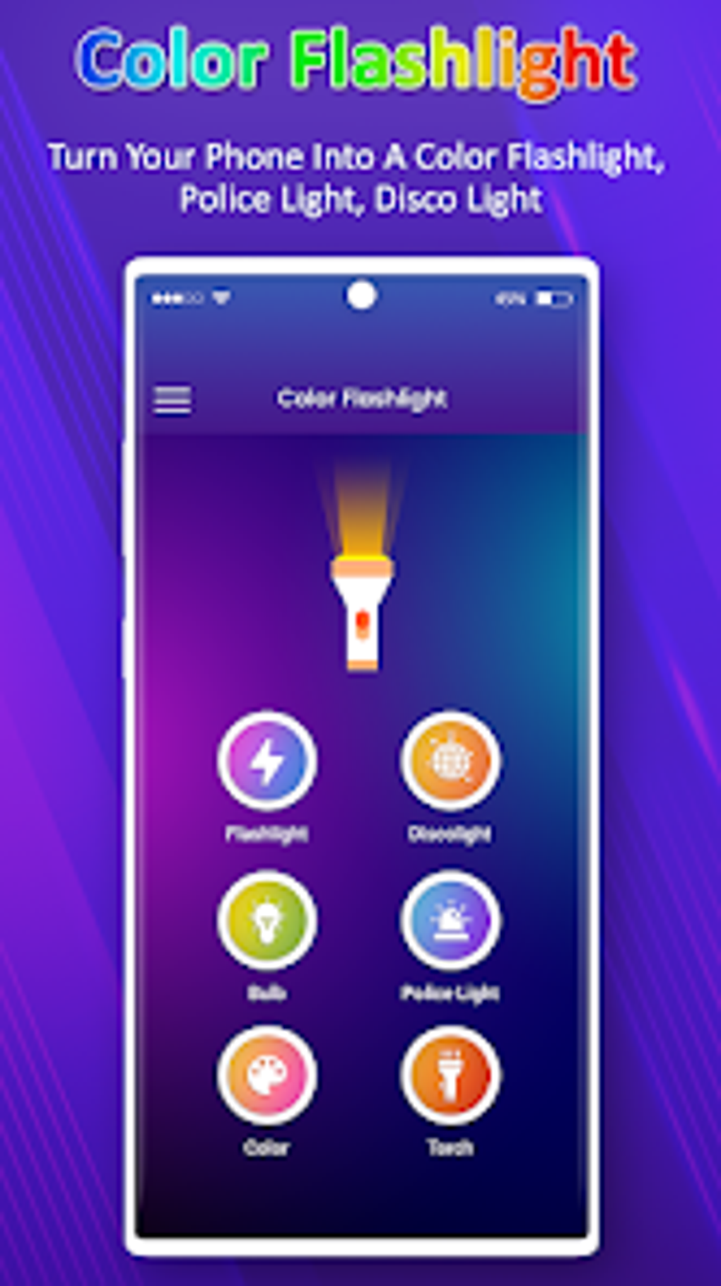 Color Flashlight : Color Torch для Android — Скачать