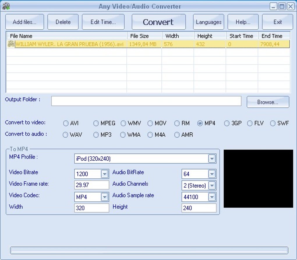 Any Video Audio Converter 