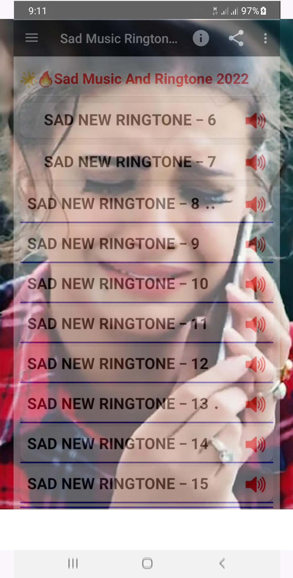 new sad ringtone 2022 only music ringtone