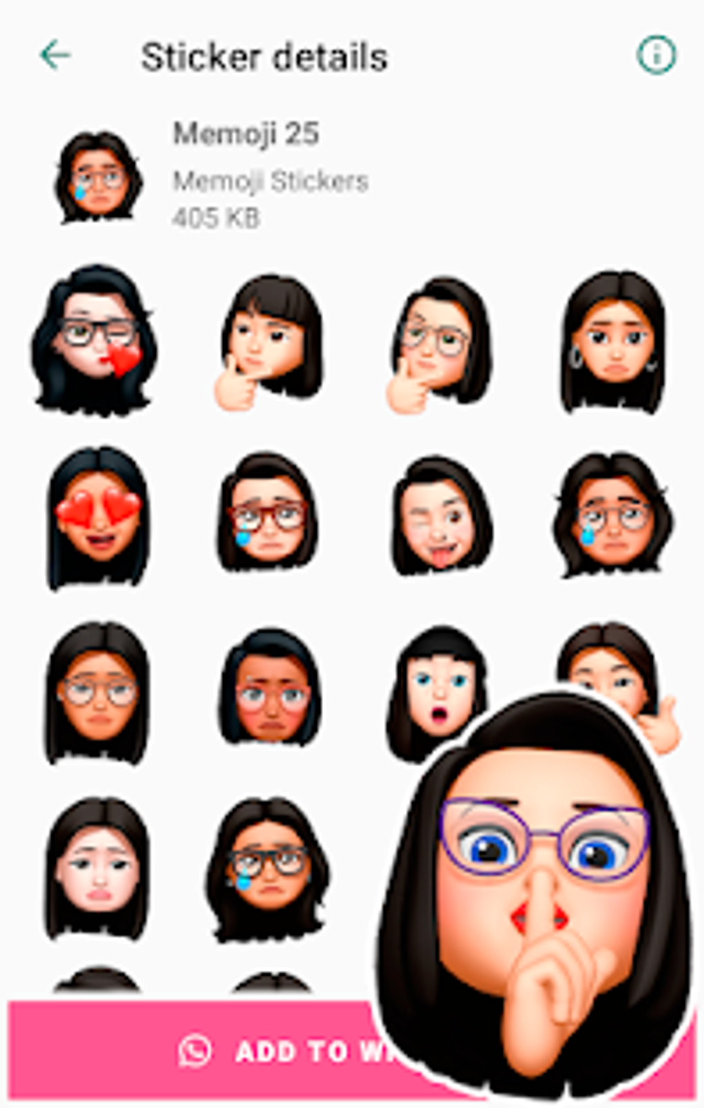 Memoji Stickers for WhatsApp - WAStickerApps f r Android 