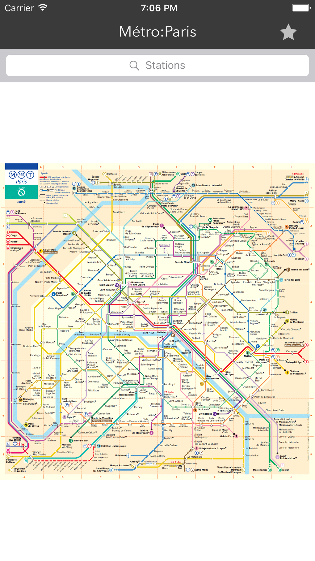 Métro:Paris - Offline Subway Map Schedules Per IPhone - Download