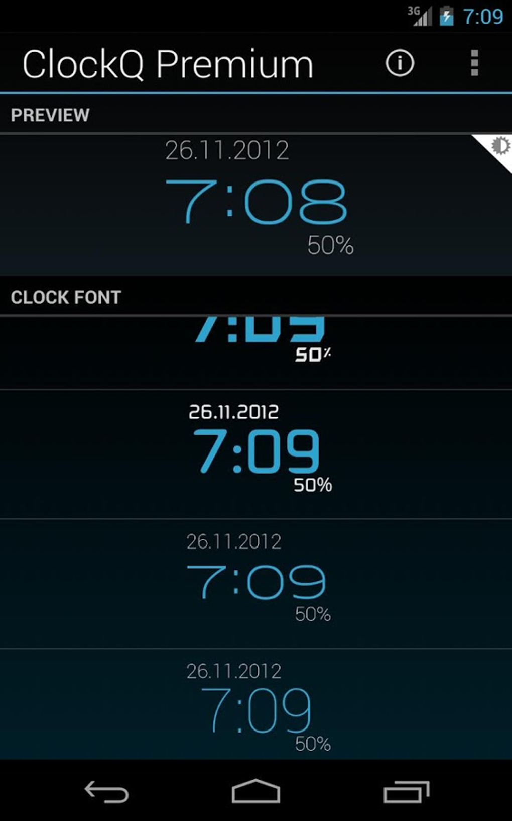 Clockq Digital Clock Widget For Android 無料 ダウンロード