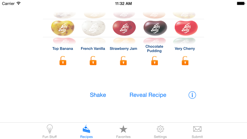 Jelly Belly Recipe Shaker สำหรับ iPhone - ดาวน์โหลด