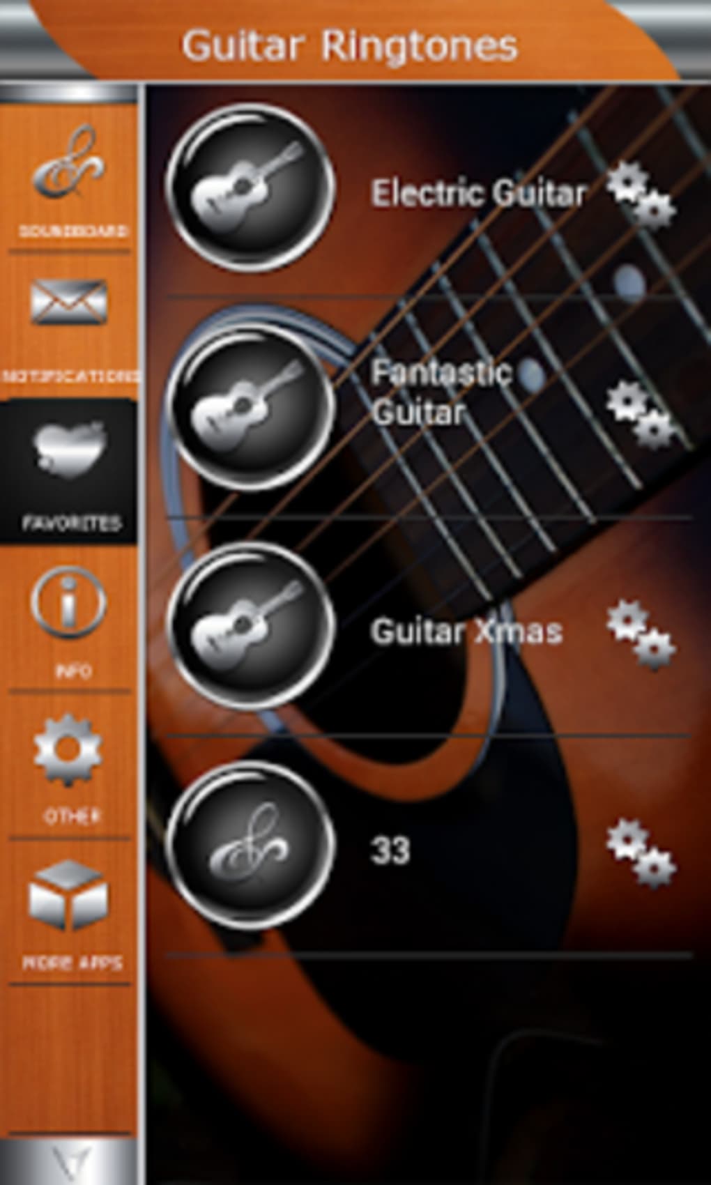 guitar ringtones screenshot