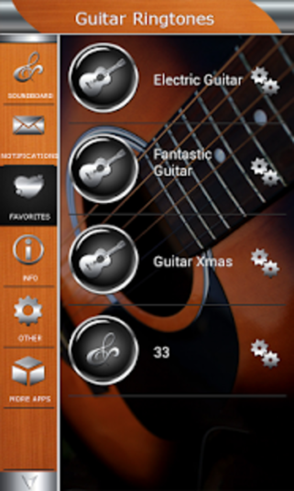 guitar ringtones screenshot