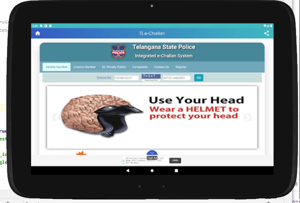TS E Challan Traffic Challan Checker APK Android TS E Challan Traffic Challan Checker APK Android