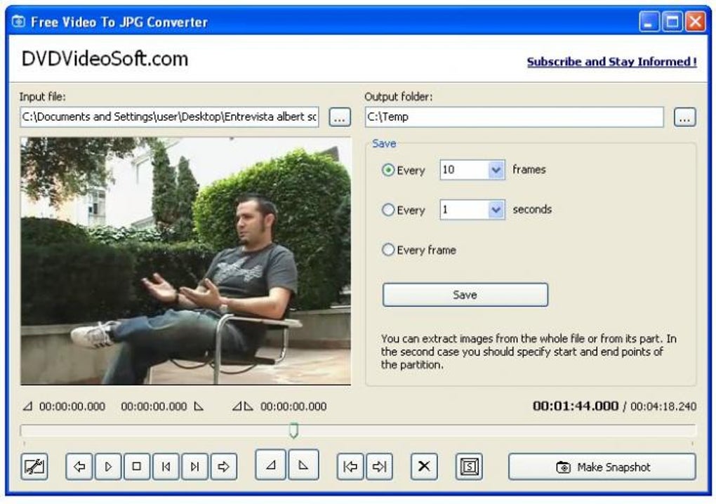 free video to jpg converter old version