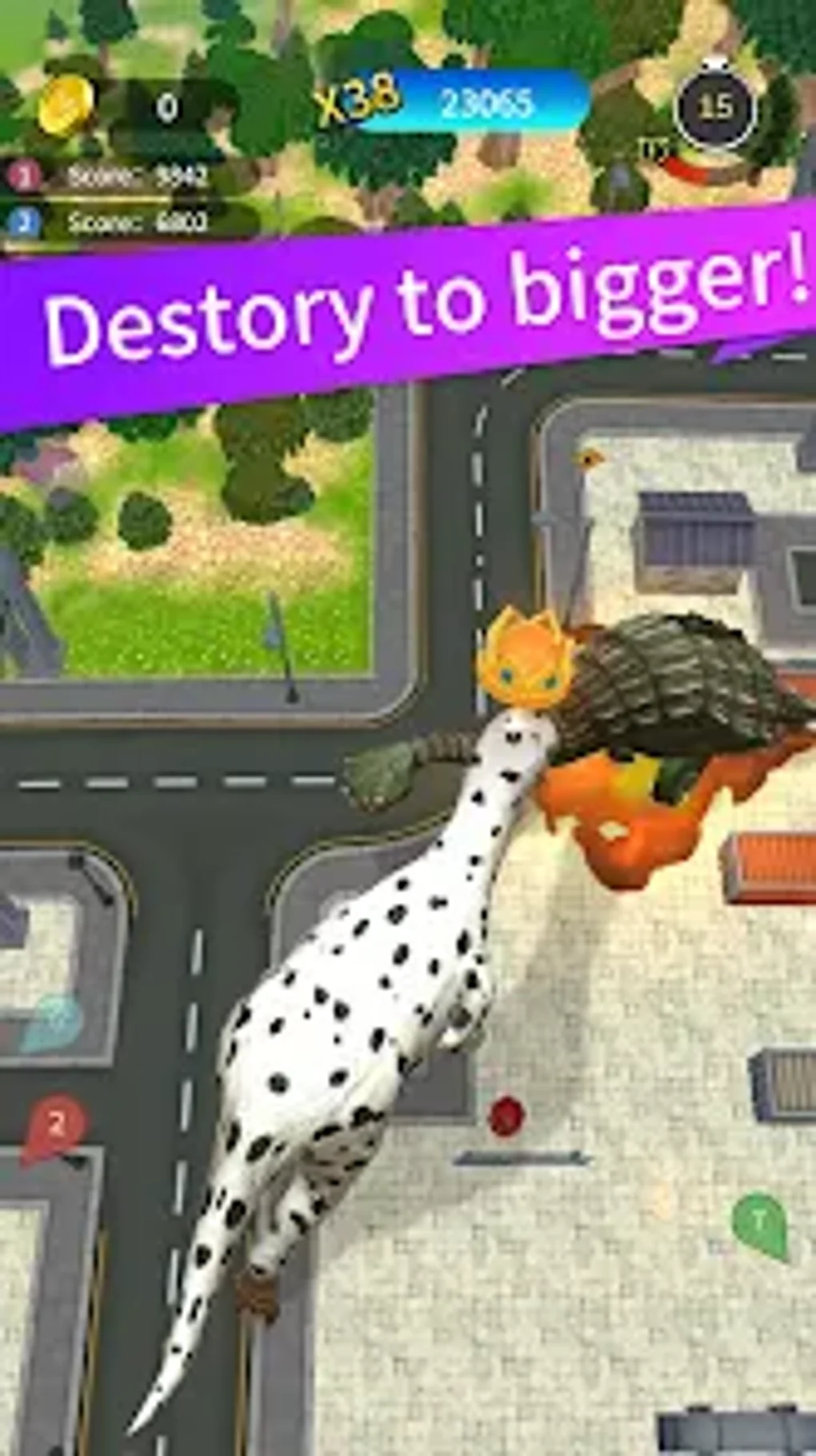 Dino Rampage: Godzilla City для Android — Скачать