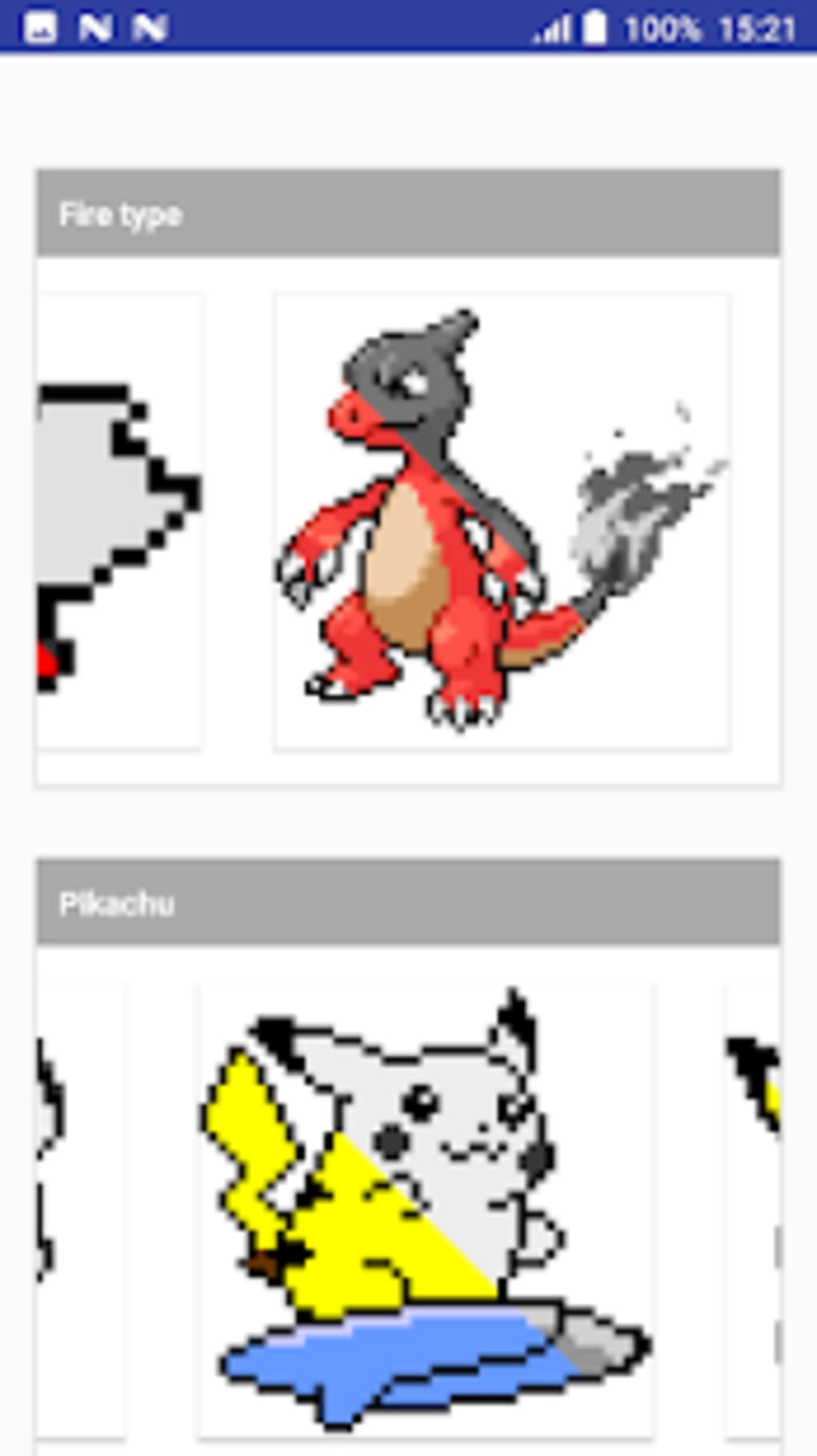 Color by Number Pokemon Pixel Art for Android Download