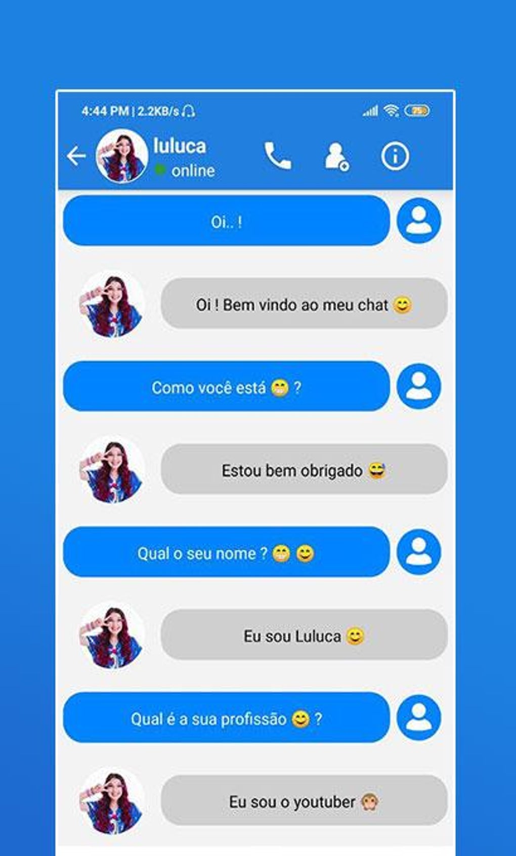 Luluca Calling Me - Chamada de – Apps no Google Play