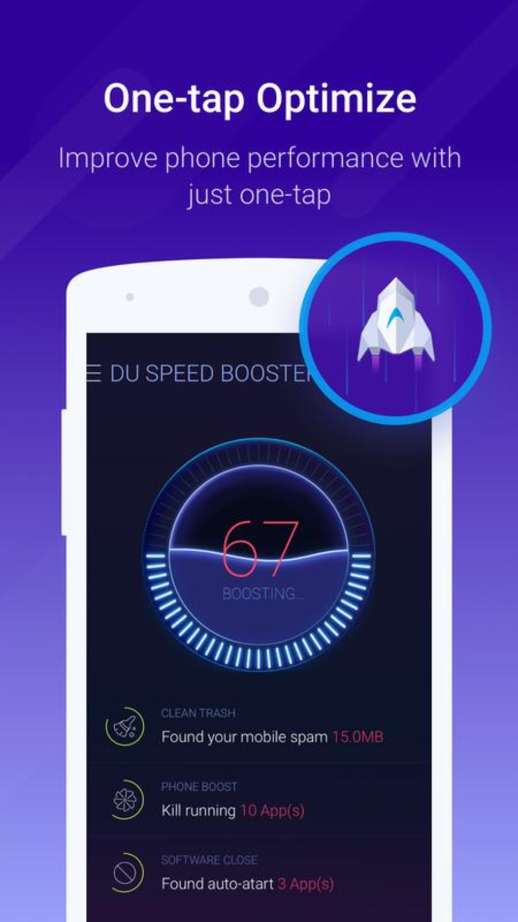 Aplicación de optimización de rendimiento DU Speed Booster para Android