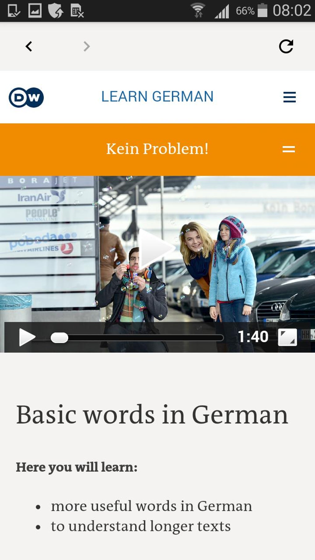 DW Learn German A1 A2 B1 And Placement Test APK Para Android Download