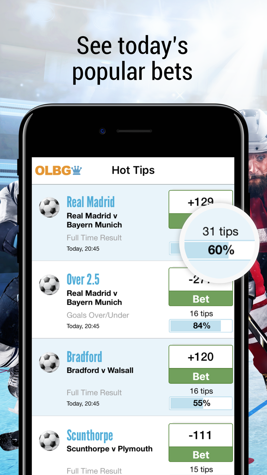 Sports betting tips from OLBG для iPhone — Скачать