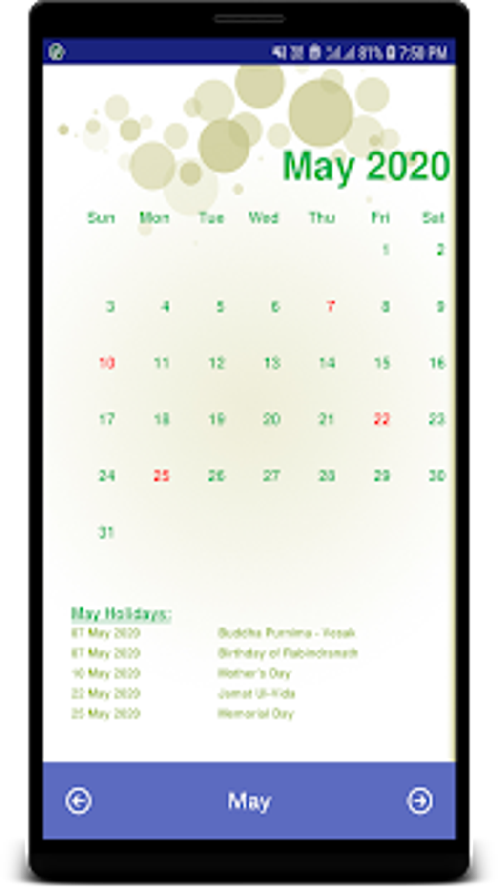 Calendar 2021 Holidays APK for Android Download