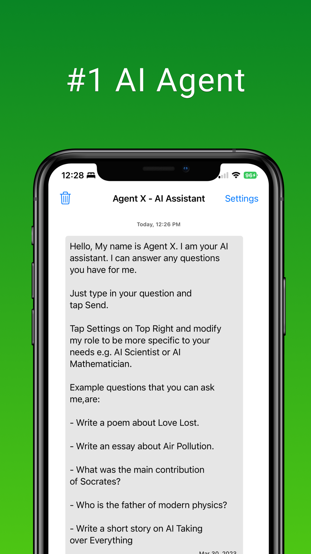 Agent X AI Chat - ask anything для iPhone — Скачать