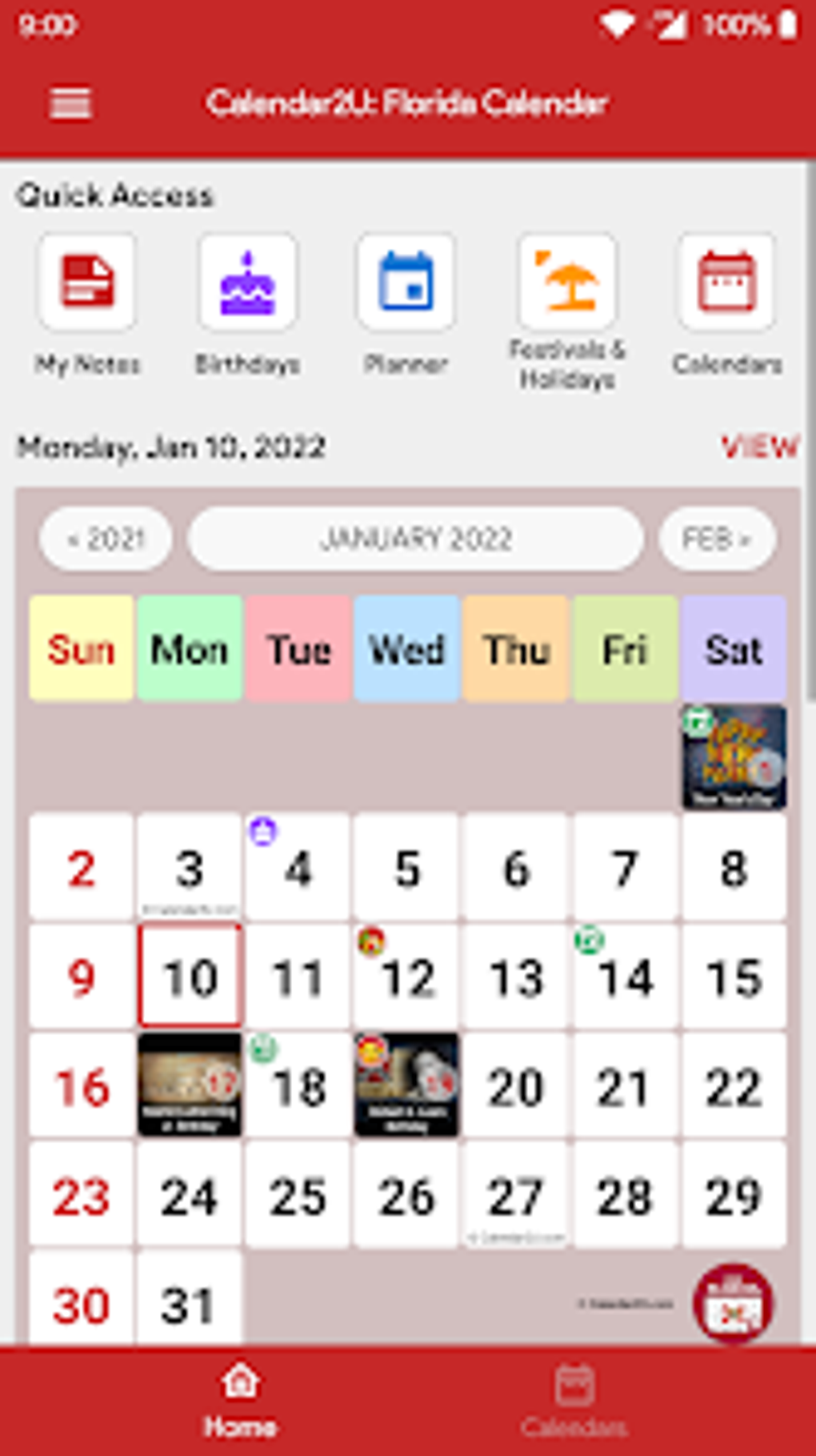 Florida Calendar 2023 Voor Android Download