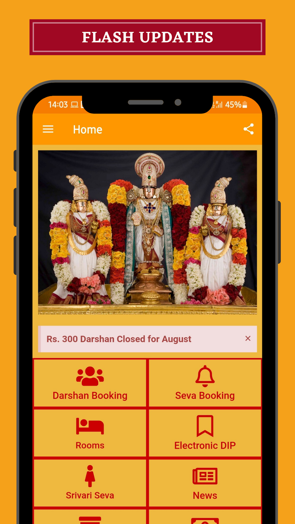 Tirumala Tirupati Online Booking For Android - 無料・ダウンロード