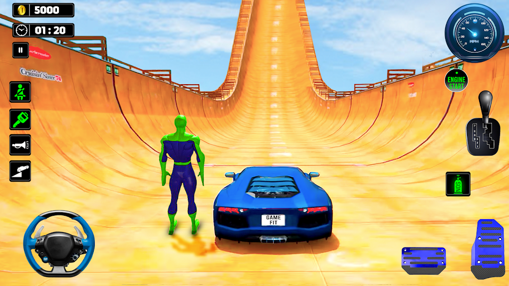 Superhero Car Mega Ramp Games Apk Para Android Descargar