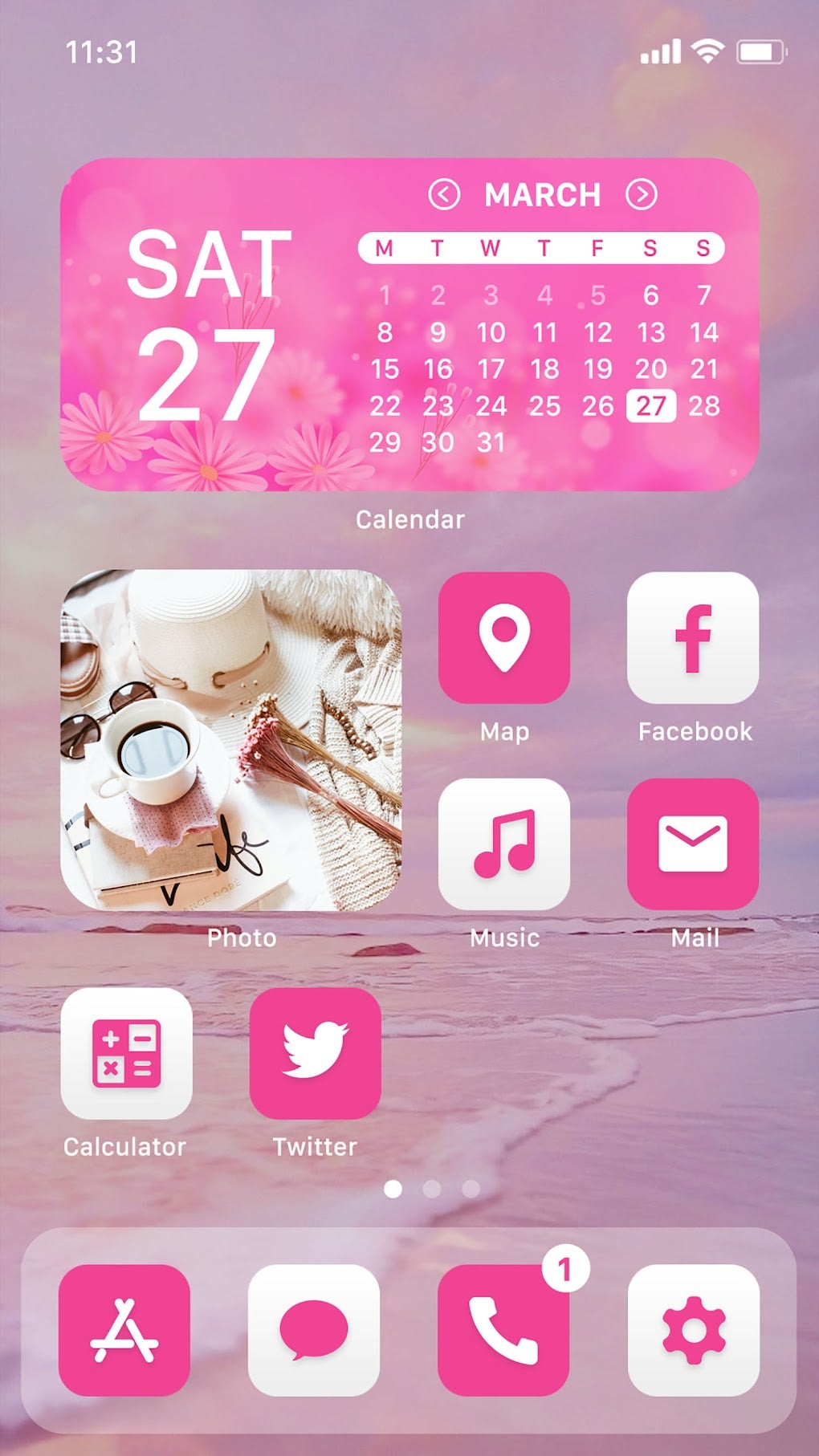 Wow Fuscia White Theme для Android — Скачать