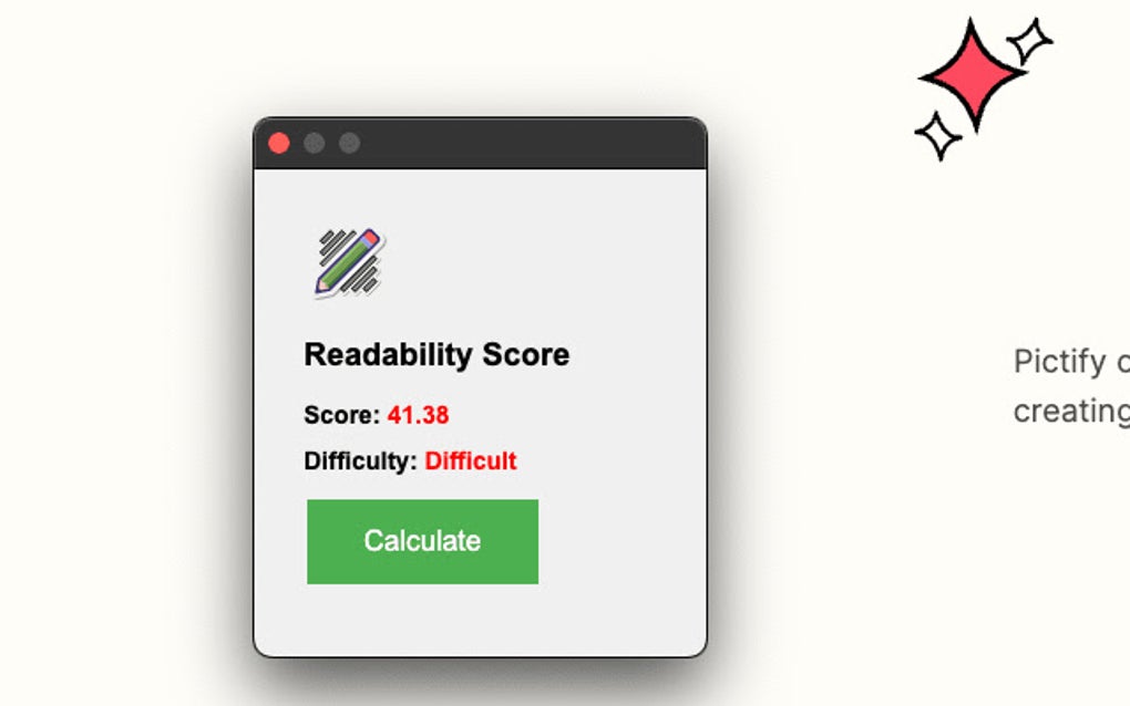 Readability Score Calculator for Google Chrome - Extension Download