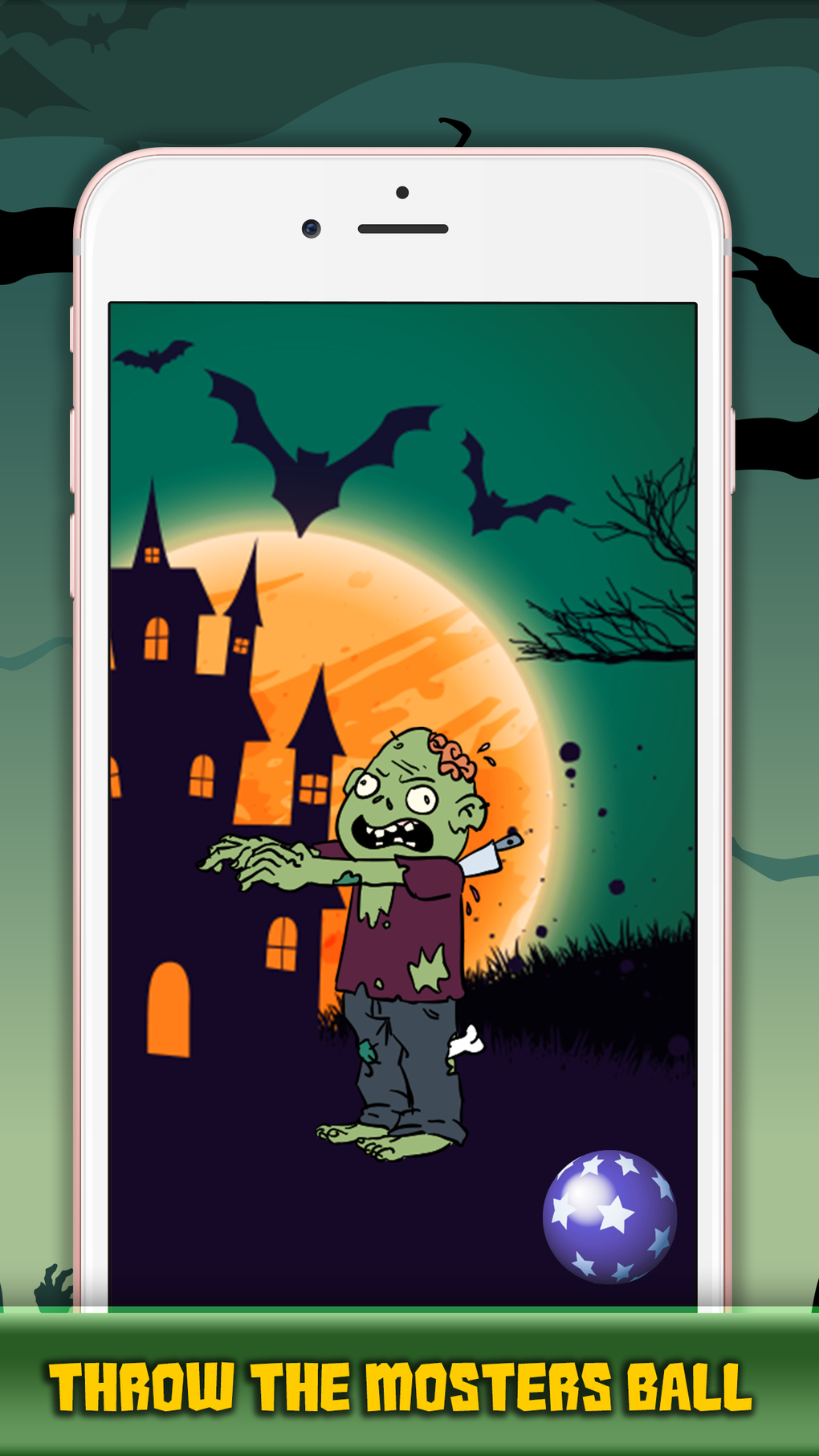 Zombie Catch - Find vs GO Them All Ghost Halloween для iPhone — Скачать