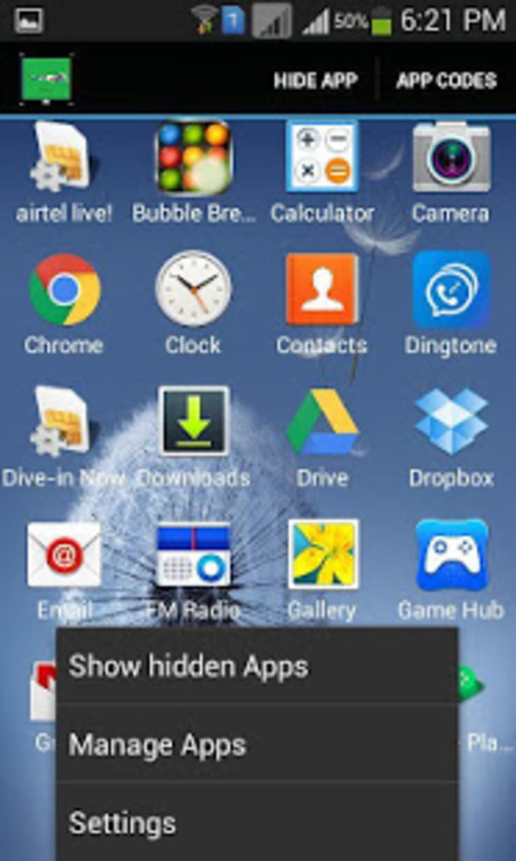 Hide Apps Screenshot 