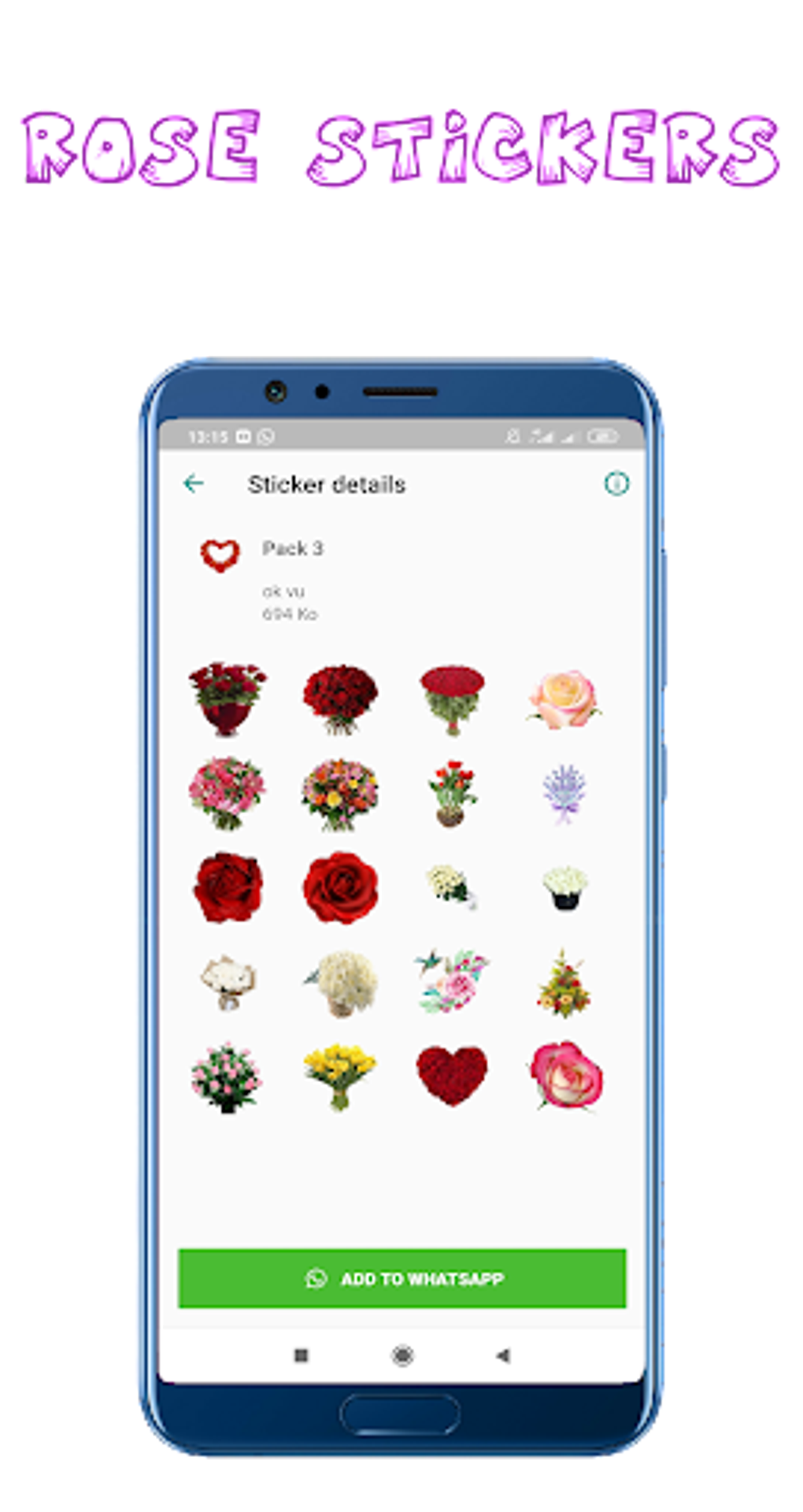 Rose stickers for my life для Android — Скачать