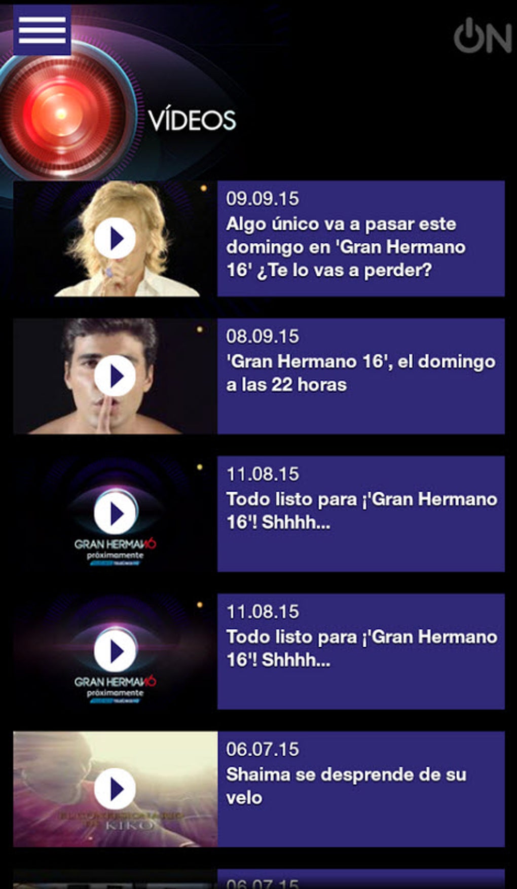 Gran Hermano 16 OFICIAL para iPhone - Descargar