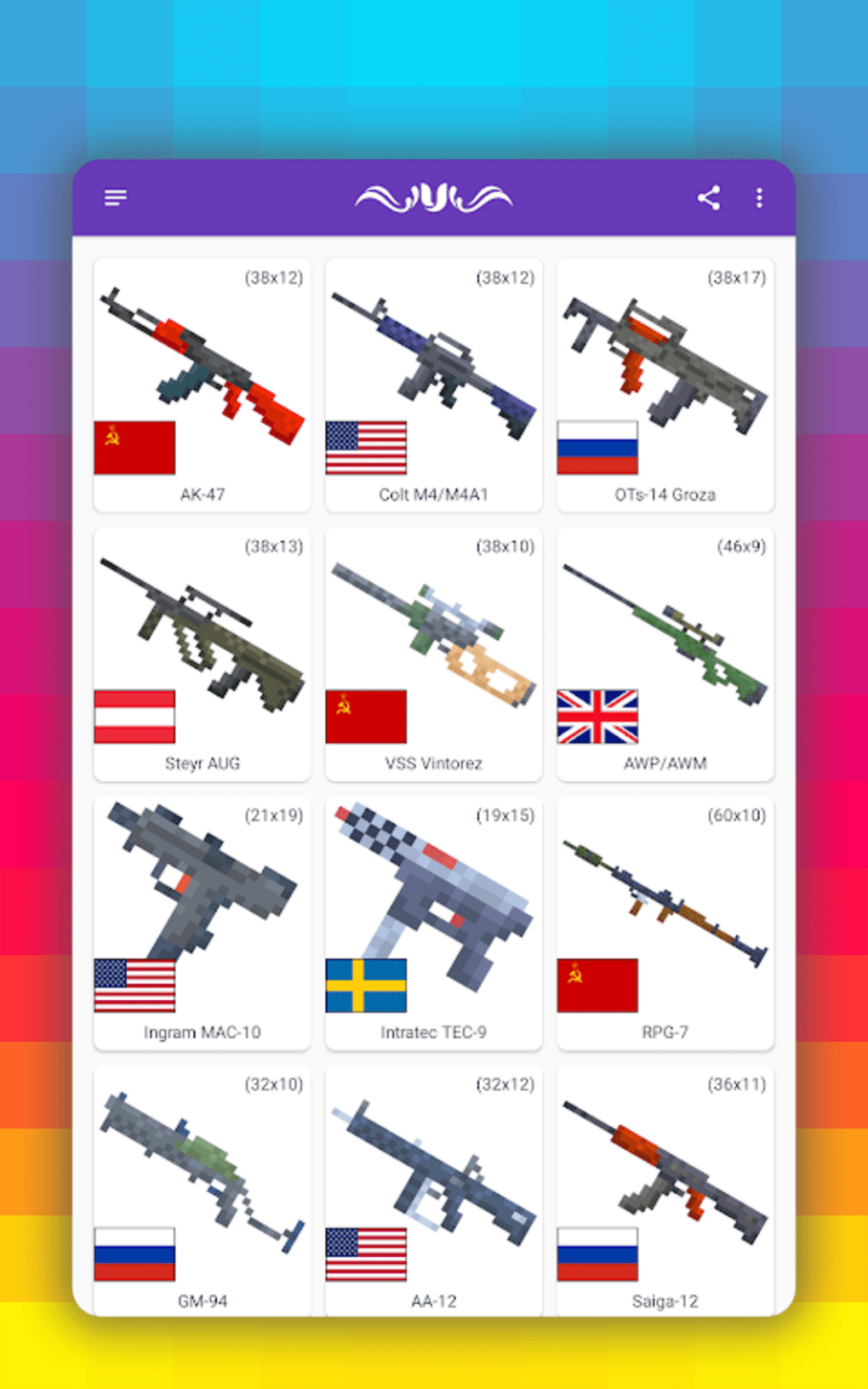 How To Draw Pixel Weapons. Step By Step Lessons Cho Android - Tải Về