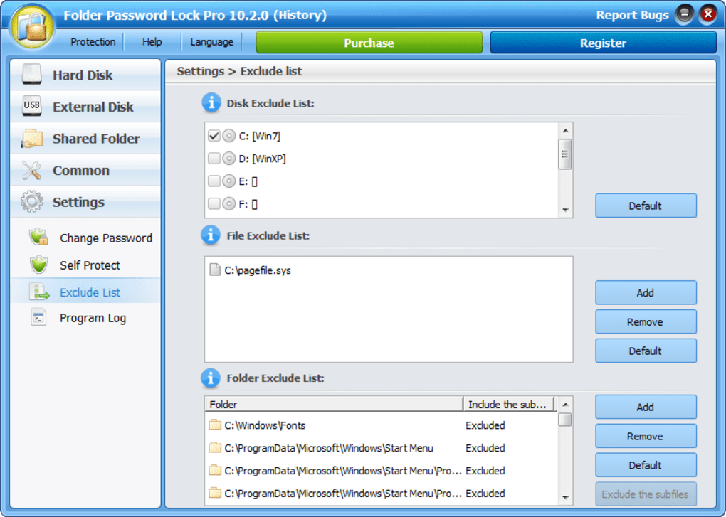 freeware folder lock