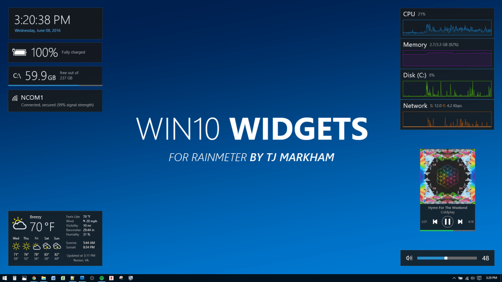 add widget to desktop windows 11