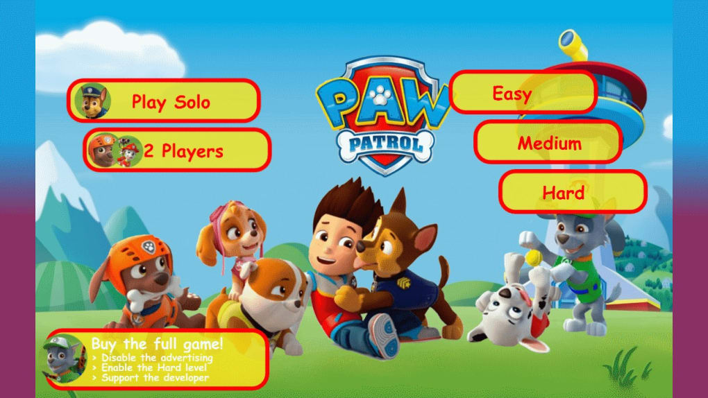 Online Games, Paw Patrol Memory Game