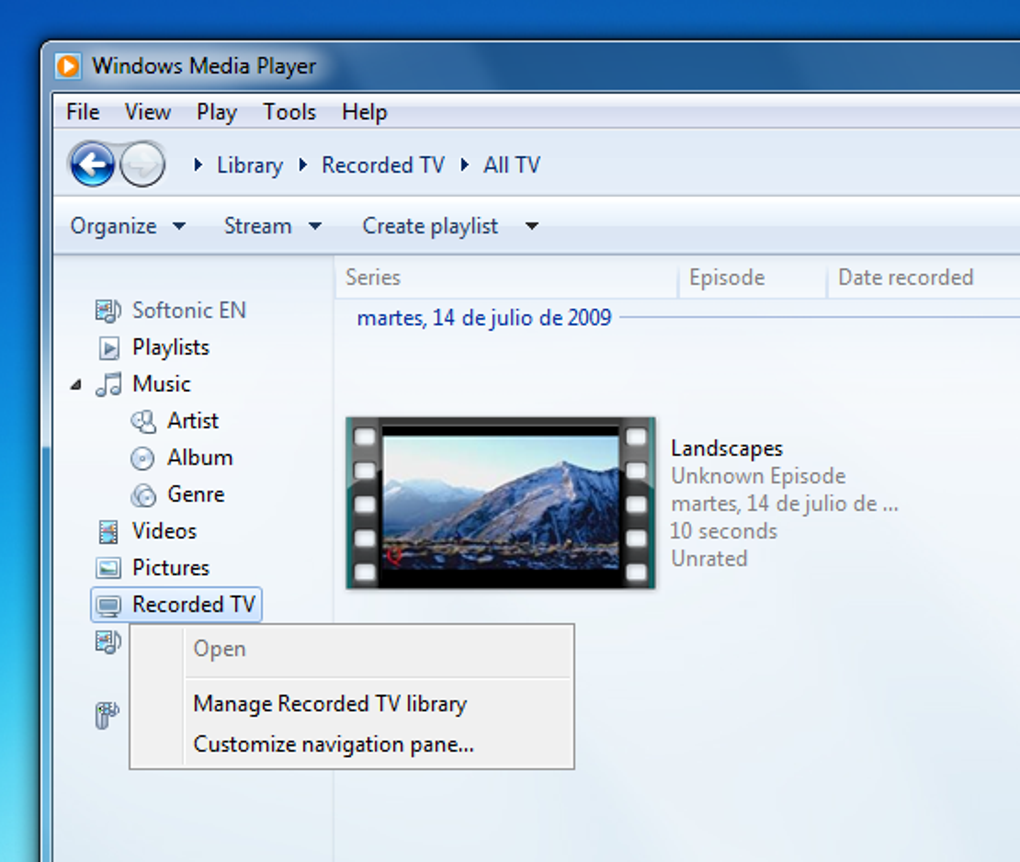 window media player download for windows 7