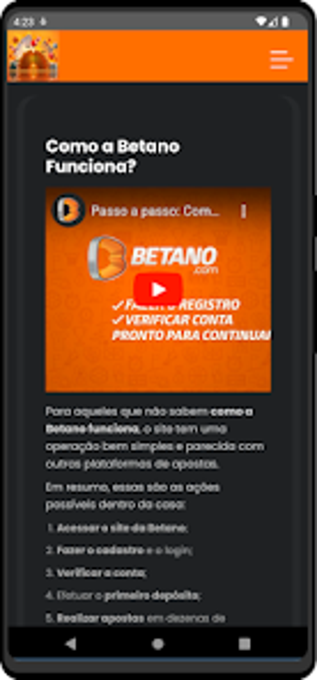 Betano cassino online Review для Android — Скачать