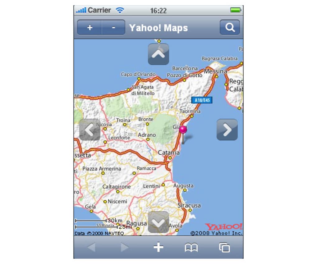 Yahoo Map App 
