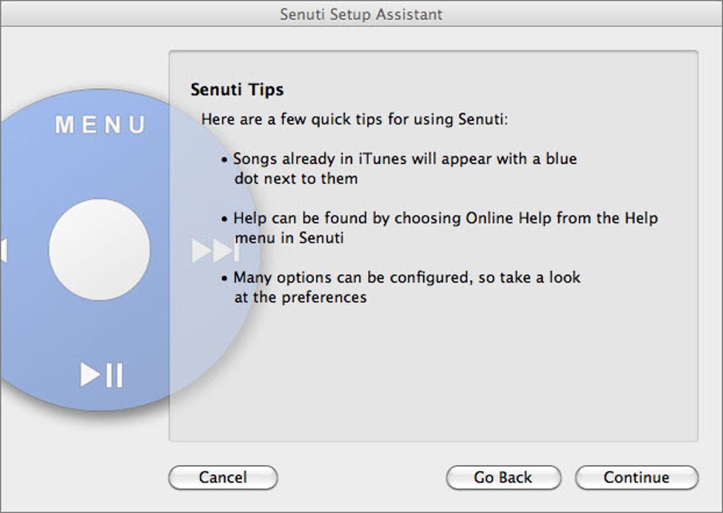 What is senuti for mac operating system