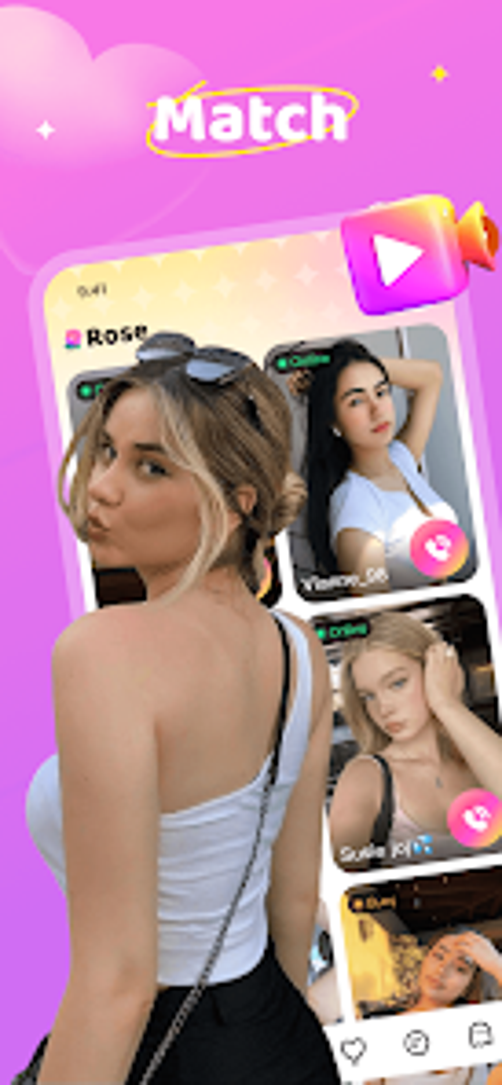 Rose: live video chat для Android — Скачать