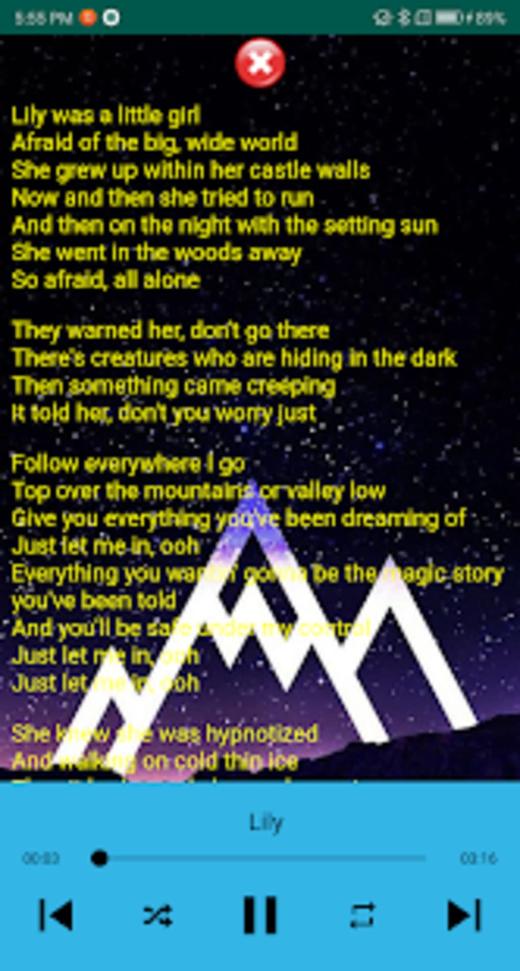 Download do APK de Creed Lyrics para Android