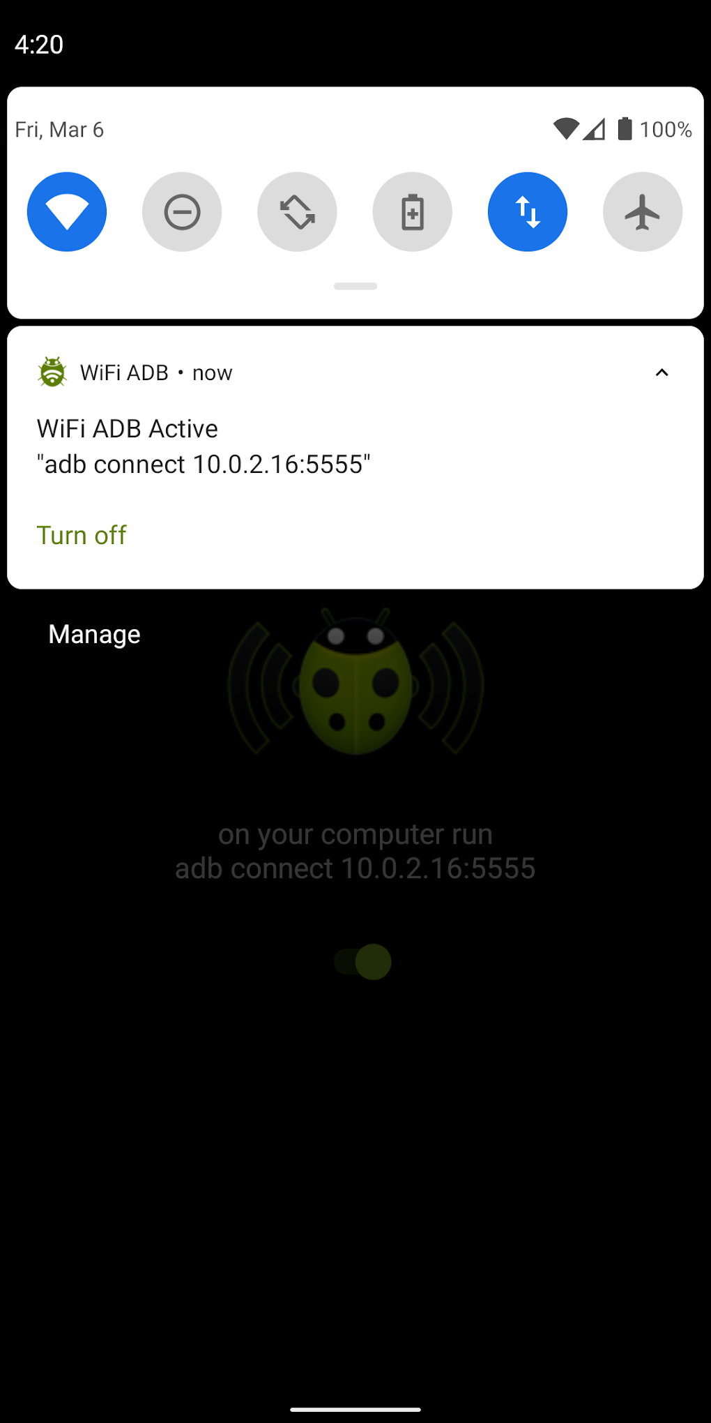 WiFi ADB - Debug Over Air APK для Android — Скачать