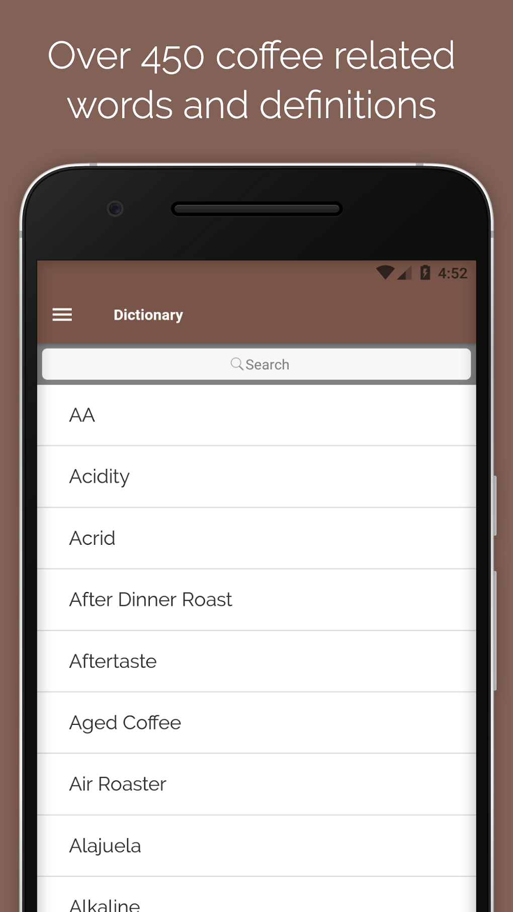 Barista Coffee Dictionary A-Z для Android — Скачать