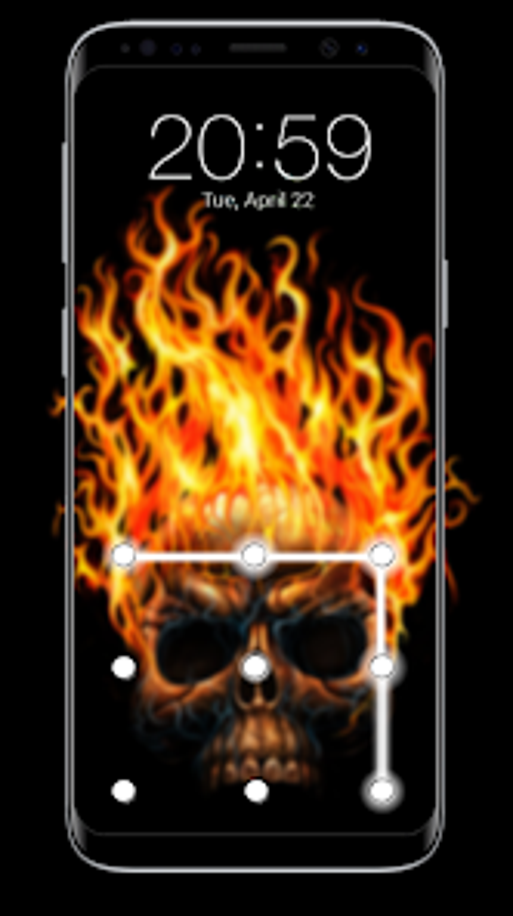 Skull Pattern Lock Screen для Android — Скачать