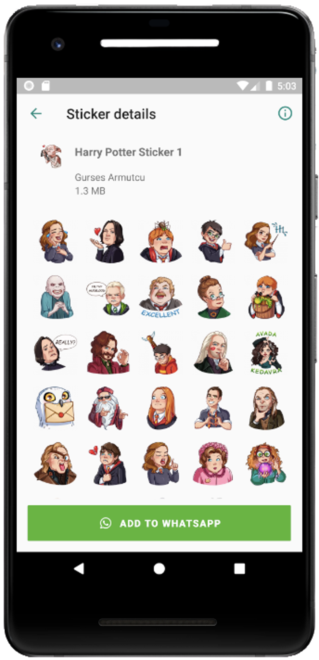 H.P. WA Stickers for Android - Download