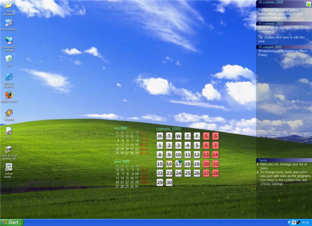Free Microsoft Desktop Calendar