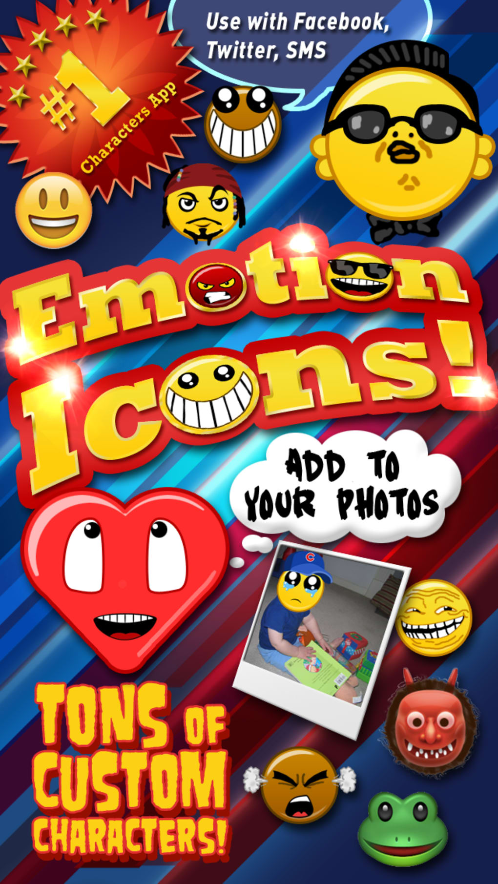 Emoji Characters and Smileys Free for iPhone - Download