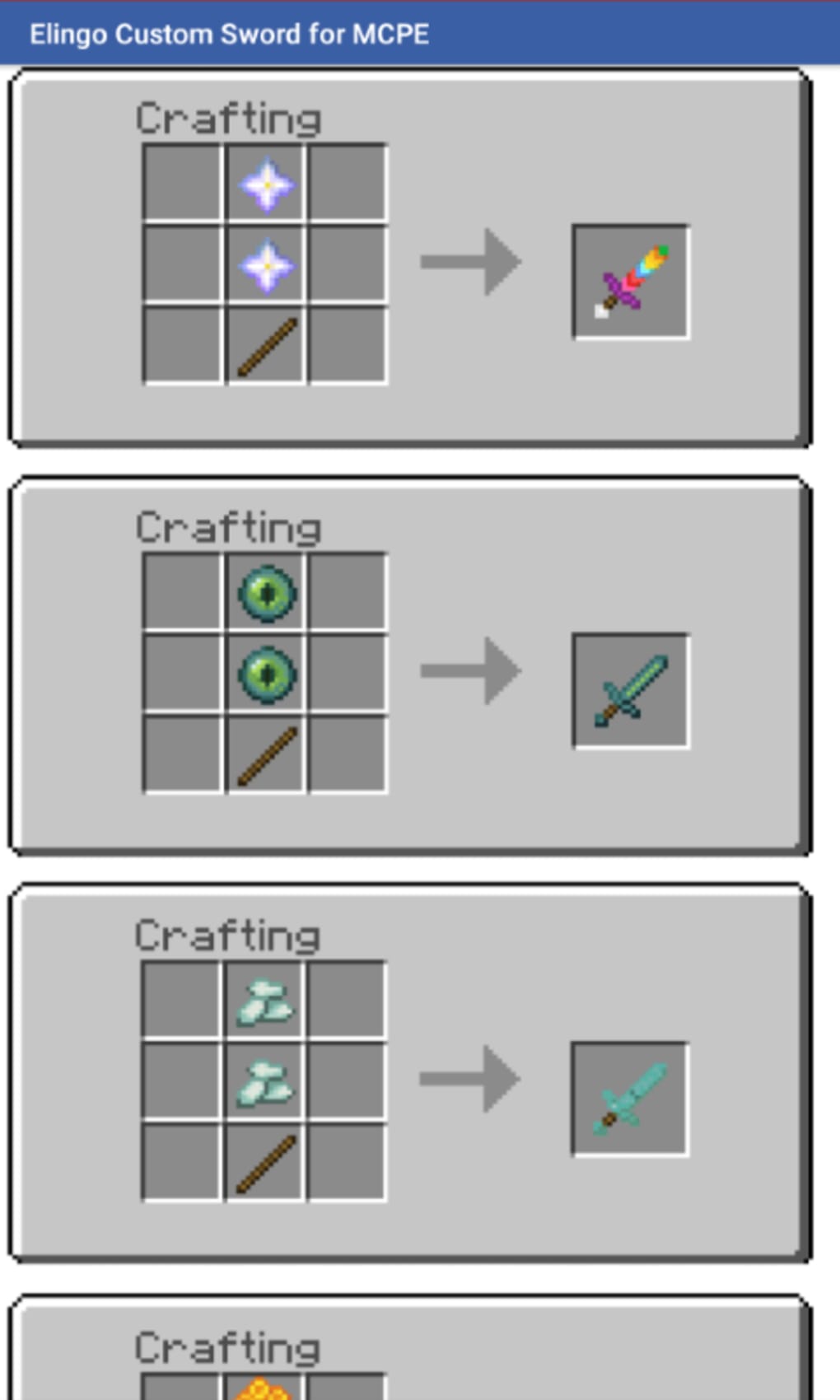 Swords Mod for Minecraft PE - Apps on Google Play