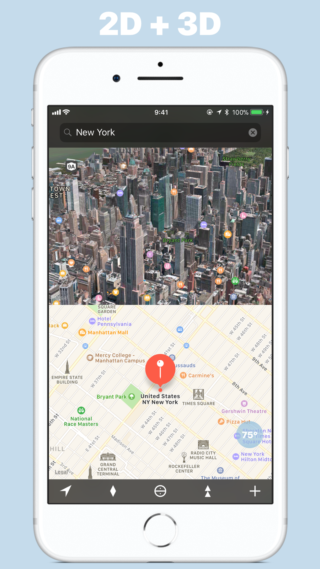 We Maps 04 3D 2D World Map for iPhone - Download