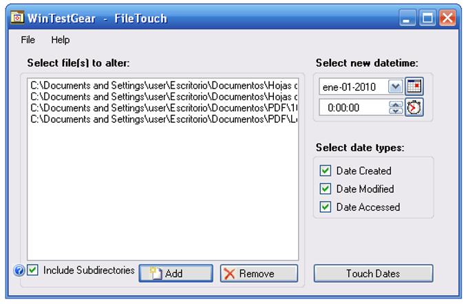 File Touch File Touch