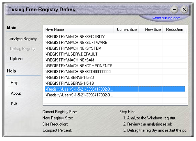 Eusing Free Registry Defrag Eusing Free Registry Defrag